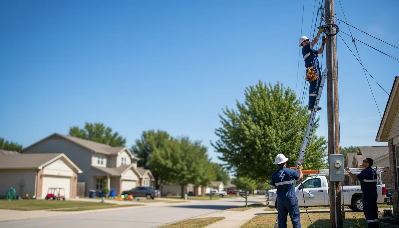 Residential electrician providing installation services in Cornell, MI